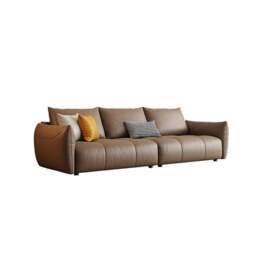Rackhams Levi Italia Two Seater, Three Seater, Four Seater Sofa, Brown - Brown - Two Seater 220cm - thumbnail 5