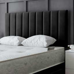 Rackhams Amelia Divan Bed with Upholstered Headboard - Four Drawers - Black - Small Double - thumbnail 3