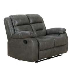 Rackhams Monty Grey Fabric Manual Reclining 2 Seater Sofa - thumbnail 2