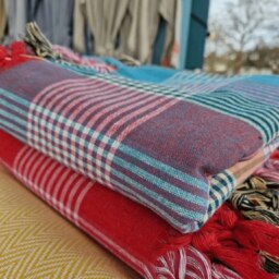 Rackhams Mila XL Cotton Picnic - Beach Blanket - Multicoloured with Raspberry Pink - thumbnail 5