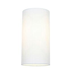 Rackhams Contemporary and Stylish White Linen Fabric Tall Cylindrical 25cm Lampshade - thumbnail 2