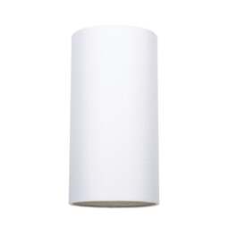 Rackhams Contemporary and Stylish White Linen Fabric Tall Cylindrical 25cm Lampshade