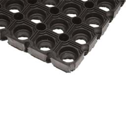 Rackhams Rondo Rubber Ring Heavy Duty Outdoor Entrance Door Mat 40x60cm - Pack of 2 - thumbnail 5