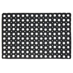 Rackhams Rondo Rubber Ring Heavy Duty Outdoor Entrance Door Mat 40x60cm - Pack of 2 - thumbnail 3