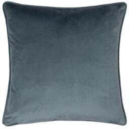 Rackhams Nature Wild Gardens Posies Velvet Cushion Cover - Navy - 43cm x 43cm - Navy - 100% Polyester - thumbnail 2