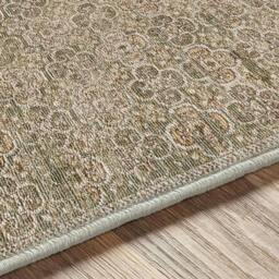 Rackhams Galey Alix Myrtle Avenue-Vintage Brown Green Grey Traditional Boho Fringe Rug - 200 x 275 cm - thumbnail 3