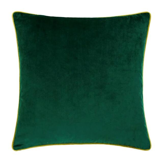 Rackhams Meridian Velvet Cushion Cover - Emerald/Moss - 45cm x 45cm - Emerald/Moss - 100% Polyester - image 1