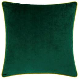 Rackhams Meridian Velvet Cushion Cover - Emerald/Moss - 45cm x 45cm - Emerald/Moss - 100% Polyester - thumbnail 2