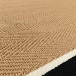 Rackhams Bordo Herringbone Jute Charcoal Rug - 120x170cm - thumbnail 6
