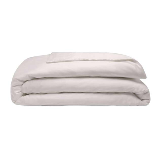 Rackhams 200 Thread Count Egyptian Blend Duvet Cover - Powder Pink - Superking - Powder Pink - 100% Cotton - image 1
