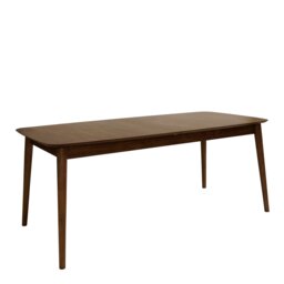 Rackhams Montreux Rectangular Extending Dining Table in Walnut 180-219 cm - Brown - No - Brown