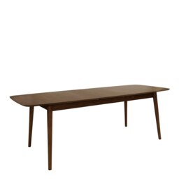Rackhams Montreux Rectangular Extending Dining Table in Walnut 180-219 cm - Brown - No - Brown - thumbnail 4
