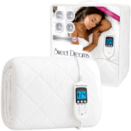 Rackhams Electric Blanket Single Size - Plush Fleece Quilted - 10 Timer & 9 Heat Settings - Overheat Protection - thumbnail 1