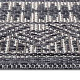 Rackhams Indoor & Outdoor Tribal Geometric Rug – Grey - 190X290 cm - thumbnail 2