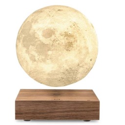 Rackhams Levitating Moon Lamp - H12 x W12 x D3cm - Walnut - thumbnail 5
