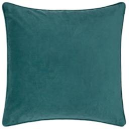 Rackhams Taormina Piped Floral Cushion Cover - Teal - One Size - Teal - 100% Polyester - thumbnail 3