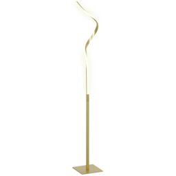 Rackhams LED Floor Lamp, Standing Lamp with3 Adjustable Brightness Gold Tone - thumbnail 2