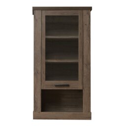 Rackhams Corona Wall Display cabinet in Tabak Oak - Full Assembly Required - Tabak Oak - Matt - thumbnail 2