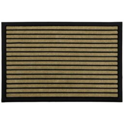 Rackhams Non-Slip Super Absorbent 40x60cm Scraper Doormats - 1 x Striped - thumbnail 1