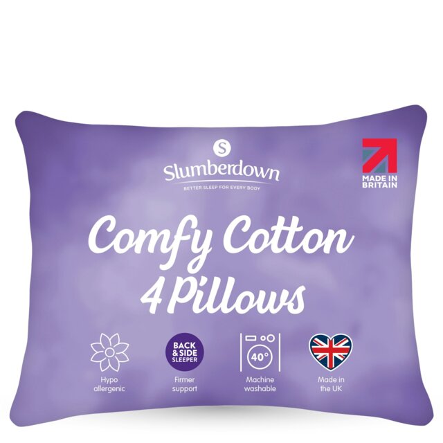 Rackhams Comfy Cotton Firm Support Pillow - 4 - image 1