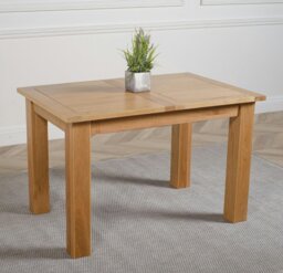 Rackhams Hampton Small Oak Extending Dining Table with Yale Oak Chairs - Natural Oak - 4 chairs - thumbnail 5