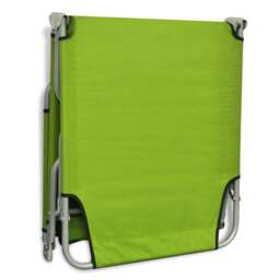 Rackhams Folding Sun Lounger Powder-coated Steel Apple Green - thumbnail 5