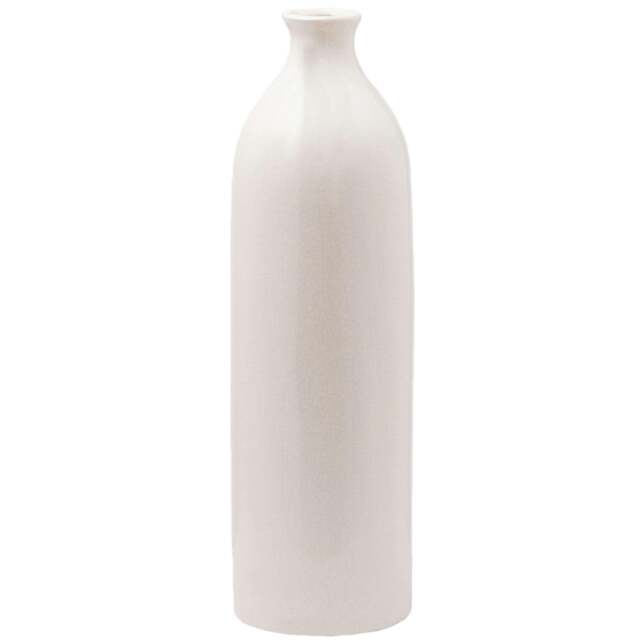 Rackhams Garda Gisela Glazed Vase - White - One Size - White - 100% Mixed - image 1
