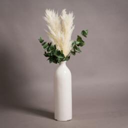 Rackhams Garda Gisela Glazed Vase - White - One Size - White - 100% Mixed - thumbnail 2