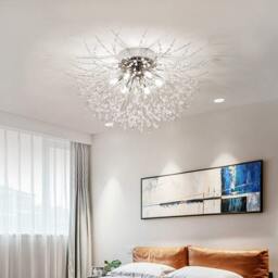 Rackhams 2 Style Sputnik Flush Mount Ceiling Light - Chrome - thumbnail 2