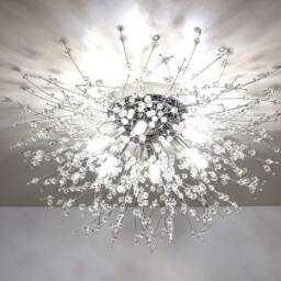 Rackhams 2 Style Sputnik Flush Mount Ceiling Light - Chrome