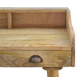 Rackhams Solid Wood Gallery Back Shell Writing Desk - thumbnail 5