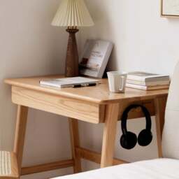 Rackhams Cedric Office Desk, Oak Wood - Double Drawers ( WxDxH 110x48x78cm ) - thumbnail 4