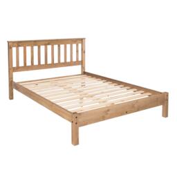 "Rackhams 4'6"" slatted low end bedstead - White" - thumbnail 4