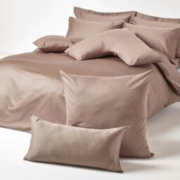 Rackhams Organic 400 TC Egyptian Cotton Sateen V Shaped Pillowcase - Duck Egg Blue - thumbnail 6