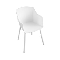 Rackhams Camelo Resin Chairs 2PK in white - White - thumbnail 4