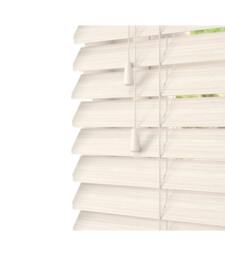 Rackhams White Oak Faux Wood Venetian Blinds with String (130cm Drop) - 170cm - thumbnail 1