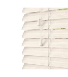 Rackhams White Oak Faux Wood Venetian Blinds with String (130cm Drop) - 170cm - thumbnail 2
