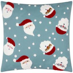 Rackhams Tufted Santa Cushion Cover - Multicoloured - 45cm x 45cm - Multicoloured - 100% Polyester - thumbnail 1