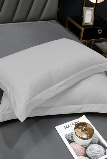 Rackhams 100% Egyptian Cotton Silver Oxford Pillowcase Set - 4 Pack