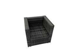 Rackhams Rattan Garden Furniture Set Outdoor 8 Seater Patio Dining Corner Sofa Sets with Dining Table 2 Chairs Side Table Dark Grey Mixed - thumbnail 6