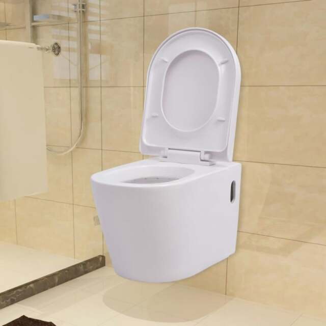 Rackhams Wall Hung Toilet Ceramic White