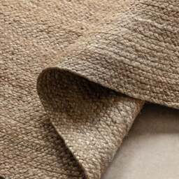 Rackhams Braided Jute Rug Round Rangpur Natural Grey Brown - Ø 200 cm - thumbnail 4