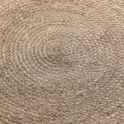 Rackhams Braided Jute Rug Round Rangpur Natural Grey Brown - Ø 200 cm - thumbnail 2