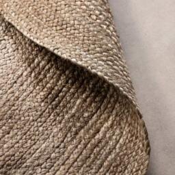 Rackhams Braided Jute Rug Round Rangpur Natural Grey Brown - Ø 200 cm - thumbnail 5