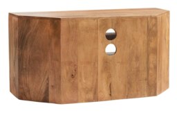 Rackhams Logan Light Mango Corner TV Unit - 110 cm - 55 cm - Wood - thumbnail 5
