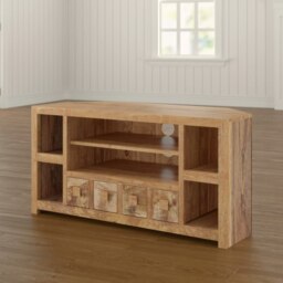 Rackhams Logan Light Mango Corner TV Unit - 110 cm - 55 cm - Wood - thumbnail 6