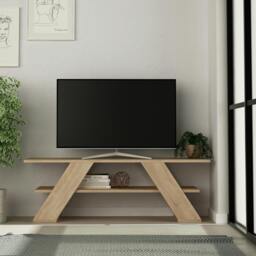 "Rackhams Farfalla Modern TV Unit Multimedia Centre TVs Up to 48"" 120cm - Sandstone" - thumbnail 2