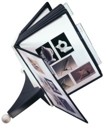 Rackhams SHERPA TABLE 10 Display Panel Desk Stand Module - A4 Grey - thumbnail 2