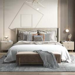 Rackhams Ana Bedside Table - 45cm - Light Grey - thumbnail 4
