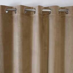 "Rackhams Casa Mocha Eyelet Ready Made Eyelet Curtains - Mocha - 66x90"" - Curtains" - thumbnail 2